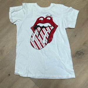 Tee Christmas peppermint tounge